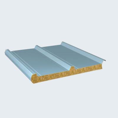 China Metal Metal Sandwich Panels Roof Steel Roofing Mineral Sandwich Panel for sale