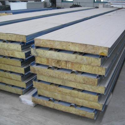 China 50mm 75mm 100mm 150mm 200mm Modern Rock Wool Sandwich Panel / Rock Wool for sale