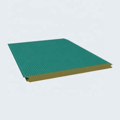 China Modern high quality cold room rock wool composite sandwich panel for workshop for sale