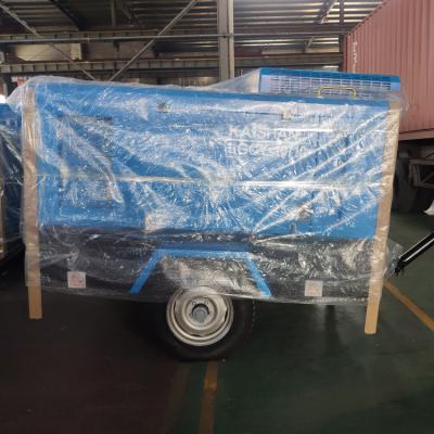 China Factory price lubricated, portable diesel power screw air compressor for sale. Kaishan brand KGCY-10/10 for sale