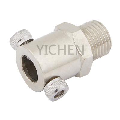 China Agriculture Without Hole Metal Push Pads 1/4 Connector Dust Suppression Farm Mist Cooling System Quick Couplings for sale