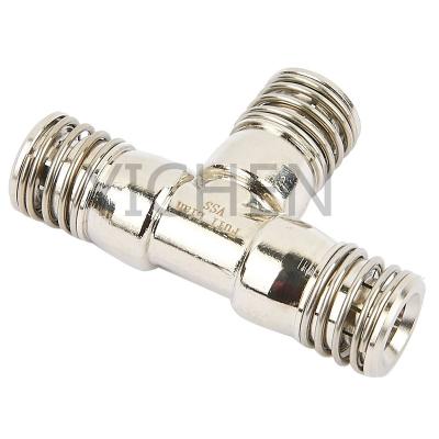 China High Pressure Garden Tools System Fittings 9.52mm Hose Connection Single Hole Brass Mist Connector for sale