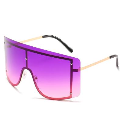 China 15 Years Experience Windproof UV400 Protection New Big Oversize Metal Frame Women Designer Sunglasses for sale