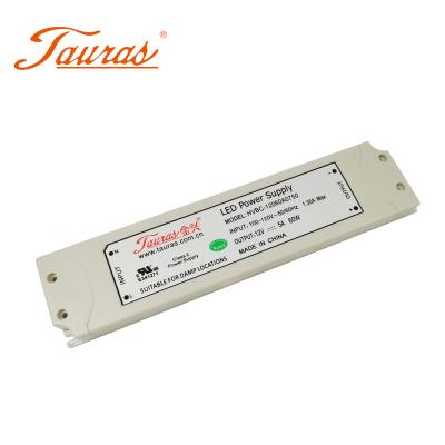 China Plastic housing 12v 60w IP44 constant voltage led driver for led strip lighting HVBC-12060A0750 for sale