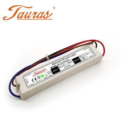 China Short Circuit / Over Voltage / Over Temperature Power Supply DC 24V Plastic Housing 15W IP67 Waterproof Constant Change Voltage LED Driver for sale