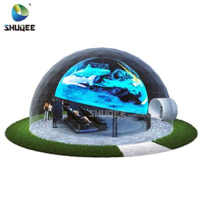 China Spray Air Europe Spherical Tent 360 Dome Cinema With Curved Screen Dome Projection for sale