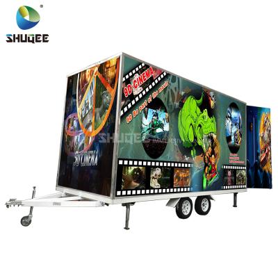 China Popular Cinema 9 Seats Air Jet Electric System Convenient Truck Trailer 9D Mobile Equipment for sale