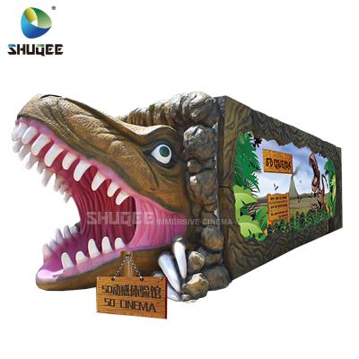 China Jet Air Factory Customized Amusement Park Riders Dinosaur Cabin Model Animatronic Cinema for sale