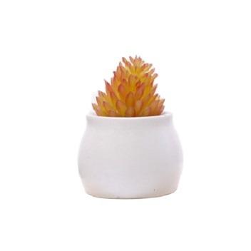 China Simplicity Plant Pot Artificial Ceramic Succulent Desktop Decorative In Car Plant Decorative Small Succulent Pots for sale