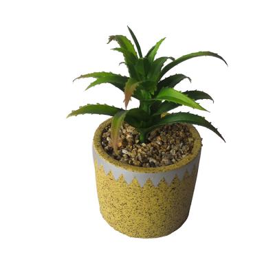 China Free Sample Minimalist Artificial Cement Plants Pot Set For Home Decor Office Wholesale for sale