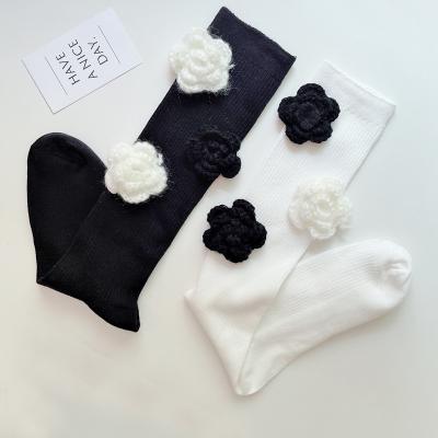 China Autumn and winter small vertical stripes calf wool wool soft diet women woven sports socks new for sale