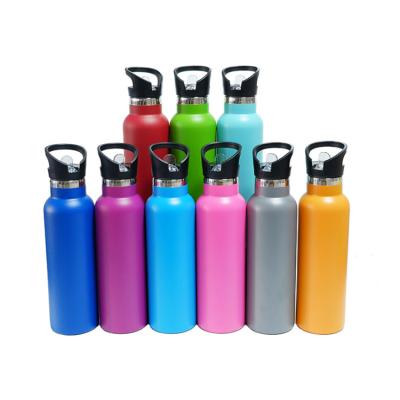 China 2020 Sustainable Drinkware Water Bottles Canteen Water Bottle 20 Ounce, Stainless Steel Straw Lid Water Bottle With Handle for sale