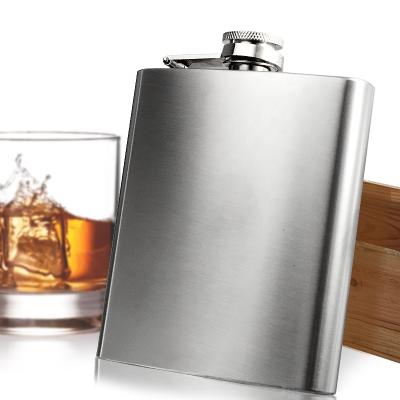 China 2019 New Arrivals Eco - Friendly Amazon 8Oz Hip Flask , Stainless Steel Unique Flat Hip Flask Stamped Insert for sale