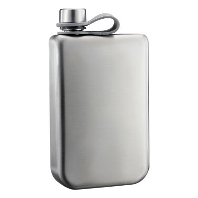 China 2020 New Arrival Stainless Steel Hip Flask Whiskey Eco-friendly Alcohol, Customized Logo Flat Stainless Steel Hip Flask Stamped Insert for sale