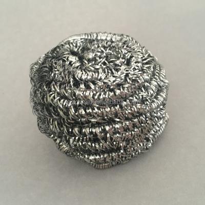 China Sustainable Customized Packaging Jar Cleaning SS 410 Stainless Steel Wire Scrubber/Scourer/Cleaning Ball for sale