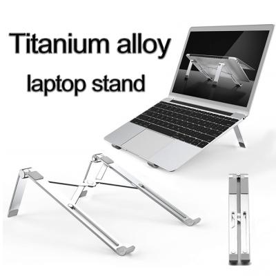 China Aluminum Alloy 11-15.6 Inch Laptop Staag Adjustable Folding Stand Portable Tablet Bracket (Height) Heat Reduction Stand for sale