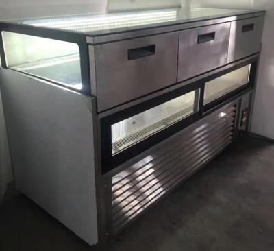 China Single-Temperature 3 Drawers Bakery Fridge Showcase Cake Chocolate Display Counter Fridge for sale