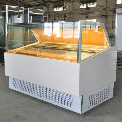 China Good Single-temperature display effect gelato showcase ice cream display refrigerators/gelato display for sale