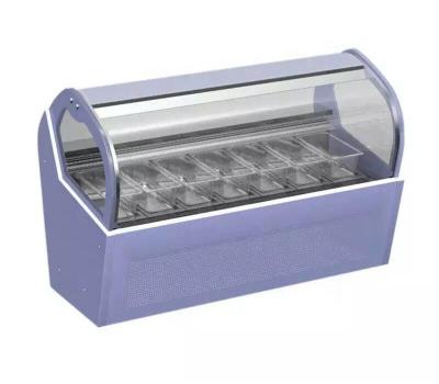 China Single-Temperature Gelato Turkey Dondurma Display Freezer /Counter Ice Cream Refrigerated Showcase for sale