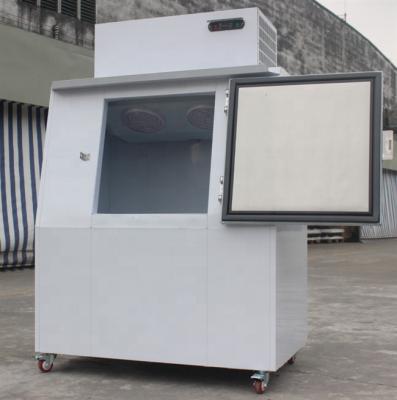 China Single-temperature China factory price slope door gas station bagged ice merchandiser ice storage bin for sale