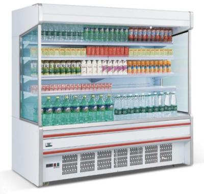 China Mutideck Supermarket Showcase Single-temperature Refrigerator Open Display Open Cooler Cabinet for sale