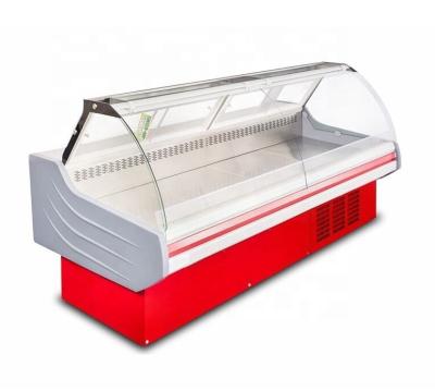 China Single-temperature +65C Commercial Food Showcase Hot Deli Display Case For Sale for sale