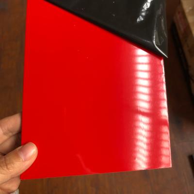 China Modern glossy red cladding panel with aluminum ACM for exterior wall decoration for sale