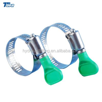 China Electric Pipe Clamp Post Round Ear Cultivating Exhaust Pipe 4mm Pipe T Belt Clamp for sale