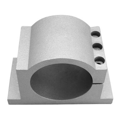 China CNC Machining Center 65mm 80mm 100mm 125mm CNC Milling Router Spindle Bracket 3d Printed Aluminum Spindle Mount Seat for sale