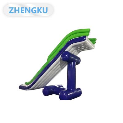 China Swimming Wading Yacht Lane Water Slide Double Inflatable Airtight Swimming Wading Large Dock Water Slides For Sale for sale