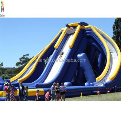 China 2020 new design 0.55mm pvc tarpaulin inflatable water slide with pool,inflatable pool side,water park slides for sale for sale