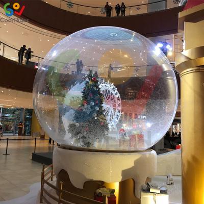 China Christmas Theme Outdoor Clear Dome PVC Inflatable Tent, Inflatable Christmas Photo Snow Globe Tent for sale