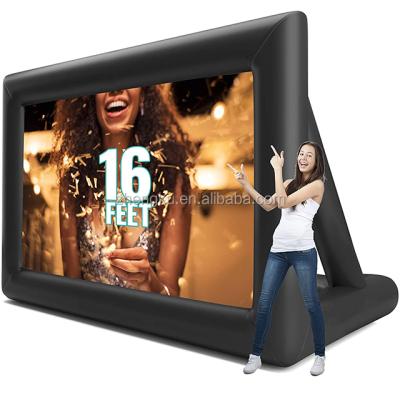 China Oxford Cloth 16ft Portable Cinema Inflatable Movie Screen Outdoor Projector Projection Screen For Hot-selling for sale