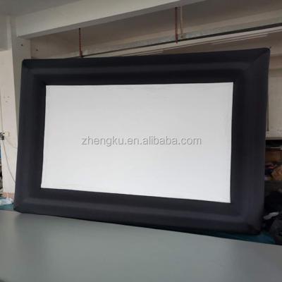 China Cheap and small size inflatable projection oxford cloth screen/projector screen/portable cinema for home use for sale