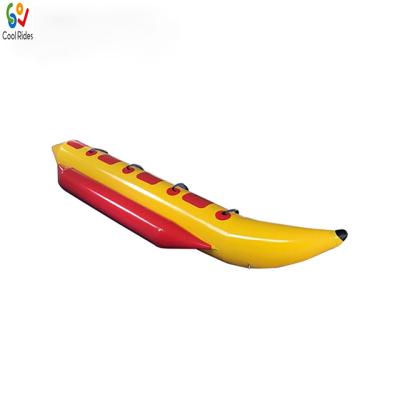 China Best price high quality inflatable banana boat and best 0.9mm PVC tarpaulin, inflatable banana boat, inflatable water game toy for sale for sale