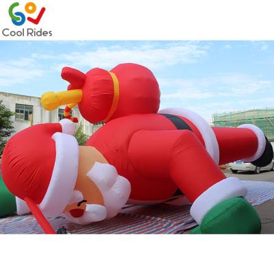 China PVC inflatable christmas hot seeling old man, inflatable christmas santa claus decorations for sale for sale