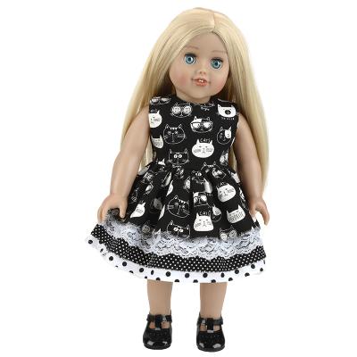 China Eco-Friendly Material With Open-Closed American Girl Doll Eyes 18 Inch Cute Doll Soft Vinyl Baby - Doll With Long Hair for sale