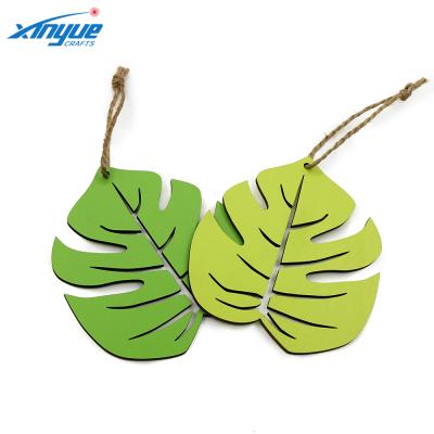 China China Customize Design Leaf Shape Low Price Vintage Laser Cut Printed Ornaments Home Decorations for sale