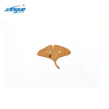 China Hot Europe Products Ginkgo Biloba Leaf Shape Bookmark / Handmade Customized Wooden Size Flower Bookmark for sale