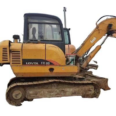 China FR60   mini  digger  used excavator  90%new earth-moving machinery 0.18 for sale