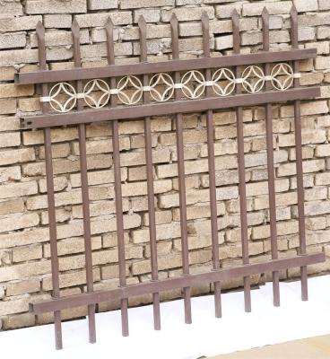 China Easily Assembled garden spear top picket Aluminum ornamental fence panel vertical slat fence panel for sale