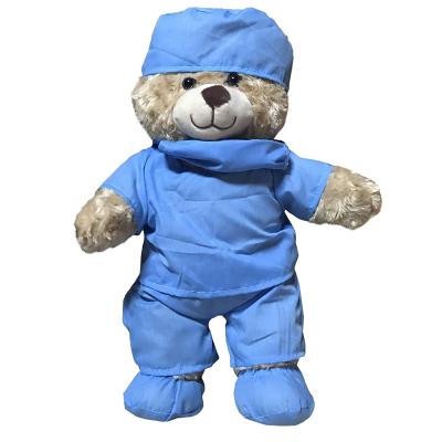 China Uniform Plush Teddy Bear Plush Toy Custom Logo Bear Kids Gift Stuffed Doctor Current Hospital Nurse Nurse Teddy Bear With Doctor Plush Bear for sale