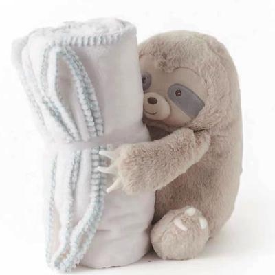 China Custom Soft Plush Stuffed Cuddly Plush Baby Toys Gift Sloth With Cute Baby Cover - Doll Stuffed Sloth Toy for sale