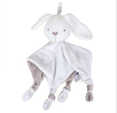 China 100% POLYESTER Plush Rabbit Comforter Blanket / 100% POLYESTER DouDou Rabbit Elephant Comforter Baby Security Blanket Plush For Baby Use for sale