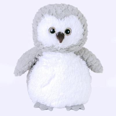 China Custom Made Plush Toy Soft Gray Owl Throw Stuffed Owl Toy Doll For Winter for sale