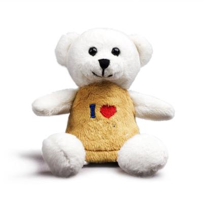 China Mini Promotional Plush Stuffed Animal Plush Key Chain Stuffed Teddy Bear With Custom Plush Logo Embroidery Key Chain With T-shirt for sale