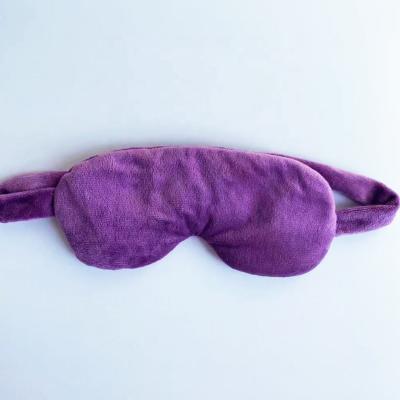 China Microwavable Heated Plush Eye Mask Vapor Weighted Microwave Activated Dry Eye Mask Compress Moist Heat Plush Mask Lavender Flaxseed Hot for sale