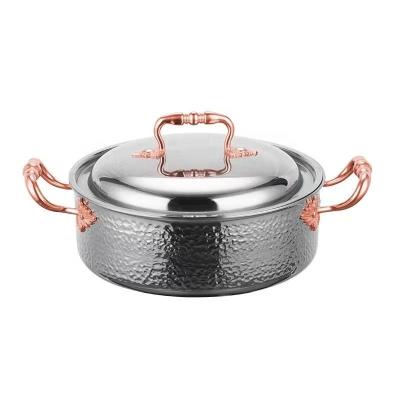 China Wholesale High Quality Sustainable Non Stick Stainless Steel Pot Hot Soup Triple and Stock Pots With Lid for sale