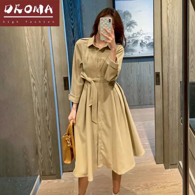 China Anti-wrinkle Droma in current hot sales lady clothing long sleeve 2021 best popular fashion dresses 2020 women for sale