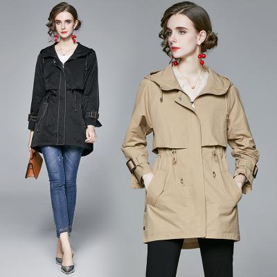 China Anti-wrinkle Droma in stock 2020 new design women's loose casual Korean ditch coat jacket for sale